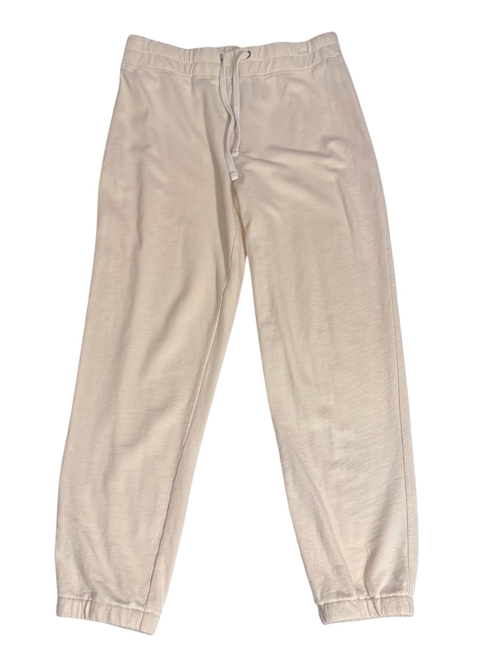 Standard James Perse Size 1 Small Cream Joggers Pants Drawstring Lounge Cotton